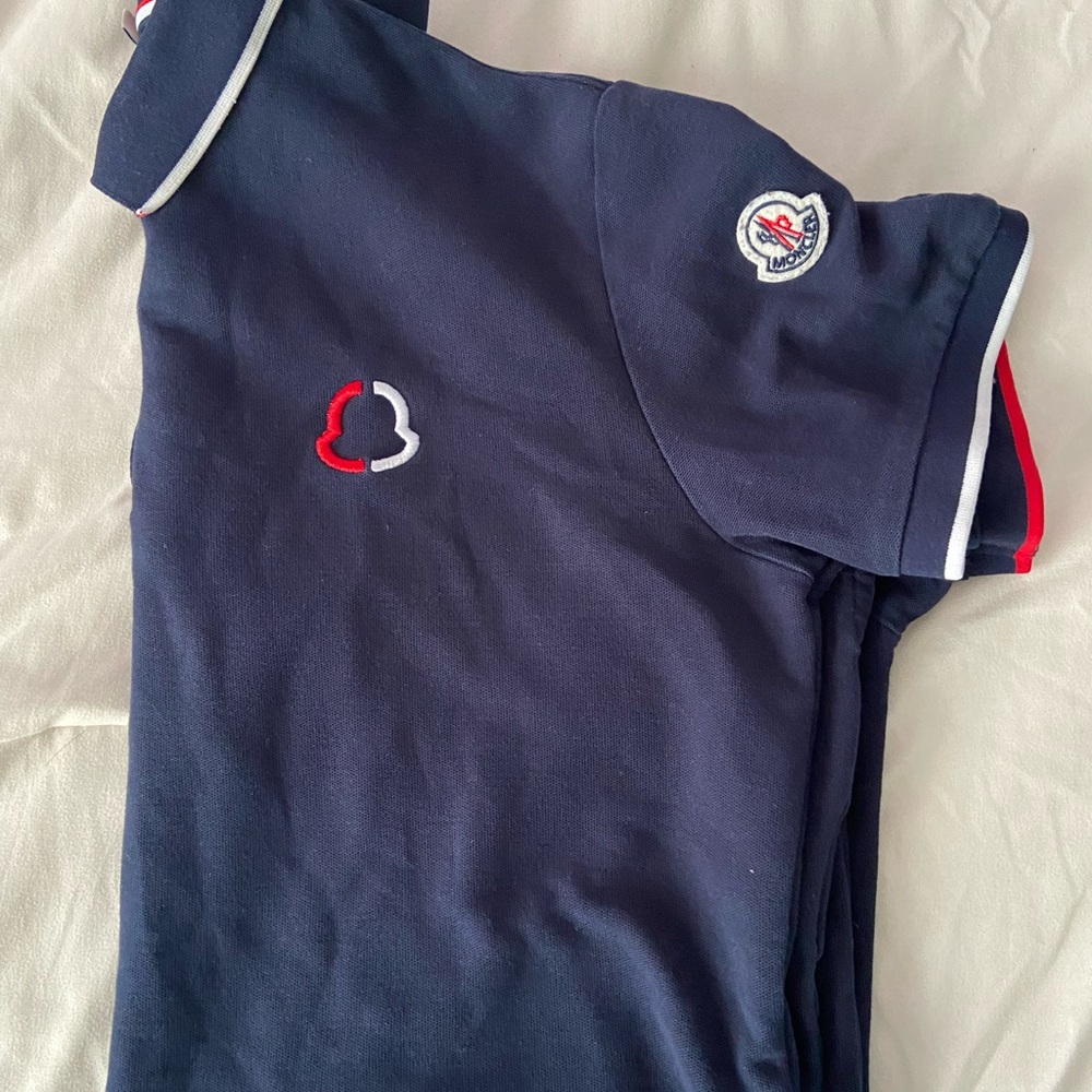 Moncler Navy Polo Shirt